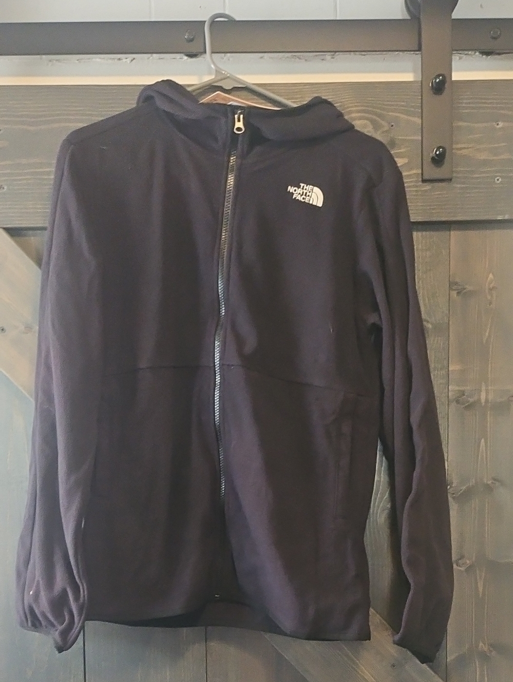 The North Face Black Youth Zip-Up Hooded Jacket
